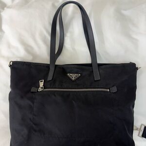 Prada Black Nylon Shoulder Bag